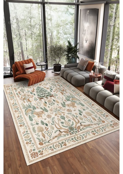 Dekoratif Yıkanabilir, Kaymaz Tabanlı, Modern Salon Oturma Odası Halısı - FR25 modelleri