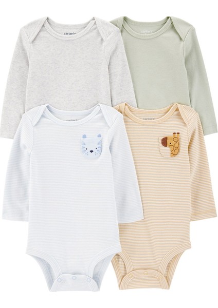 Bebek Uzun Kollu 4lü Body