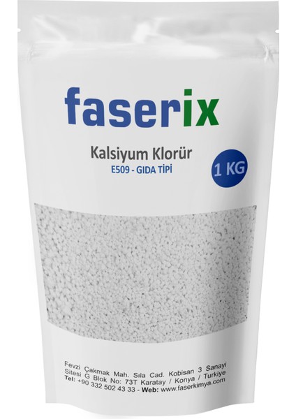 Kalsiyum KLORÜR(E509 Gıdatipi) 1 kg