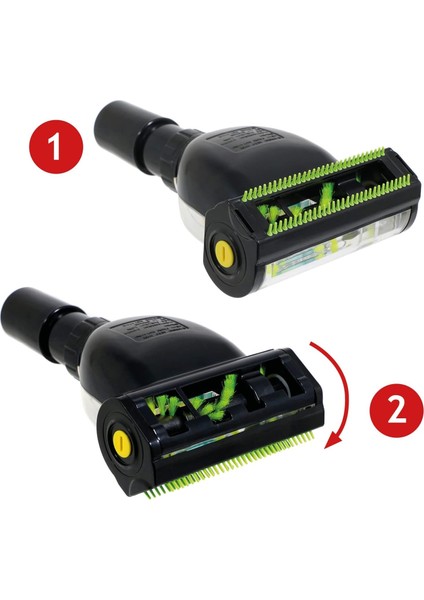 PHILIPS XB2122, XB2123, XB2142 ile Uyumlu Tekstil & Evcil Hayvan Tüy Temizleme Mini Turbo Başlığı fırsatları