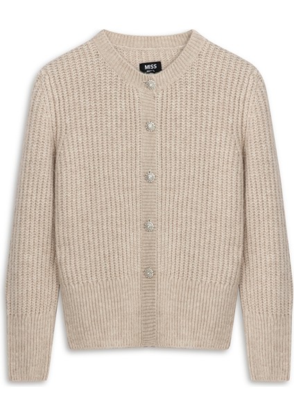 Kristal Taş Düğmeli Hırka IW6250050343090 indirimleri