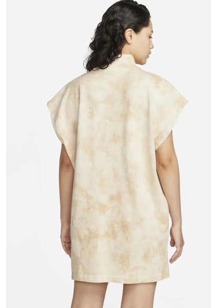 Sportswear Women's Oversized Fit Washed Jersey Dress Kadın Oversize Elbise Tişört Bej fiyatları