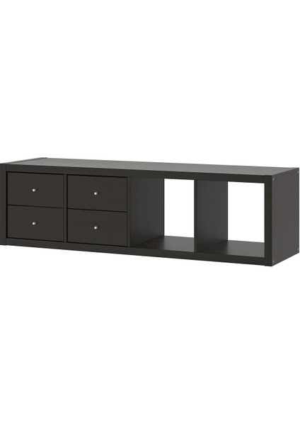 Açık Raf Ünitesi, Venge, 42X147 Cm, Çekmeceli