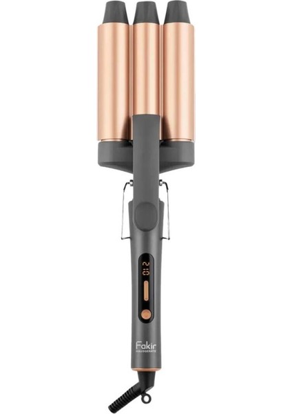 3'lü Su Dalgası Maşası, Metalik Finish, Şık ve Kullanışlı Tasarım