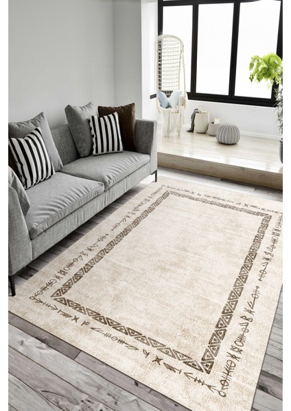 Dekoratif Yıkanabilir, Kaymaz Tabanlı, Salon Oturma Odası Halısı - WOOSOFTKECE008 fiyatları