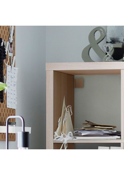 Açık Raf Ünitesi, Ağartılmış Meşe Görünümlü-Beyaz, 77X94 cm fırsatları