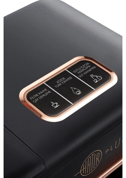 Çok Fonksiyonlu Türk Kahve Makinesi, Siyah ve Bakır Detaylı fırsatları