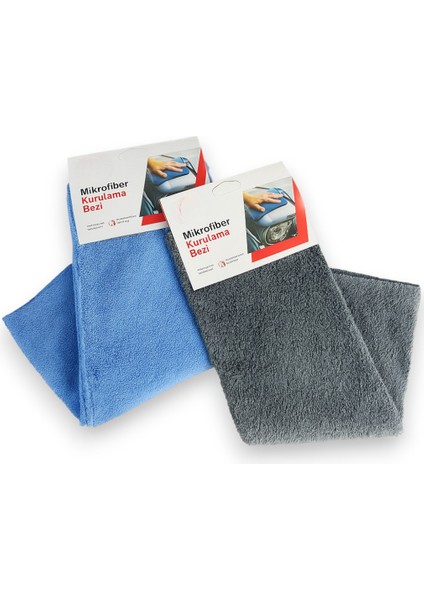 70-50 cm Oto Kurulama Bezi Araç Bez ve Sünger Mikrofiber Temizleme Yıkama Cam Araba Kurulama Temizlik Silme Bezleri Havlusu Gri ve Mavi