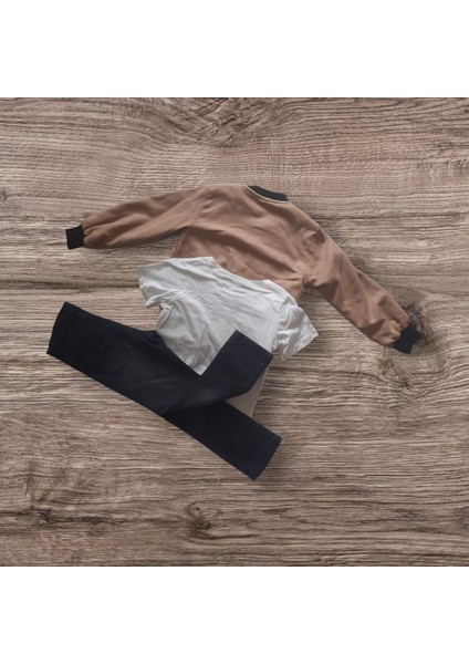 Vint Outure Yazılı Ceketli 3'lü Takım fiyatları