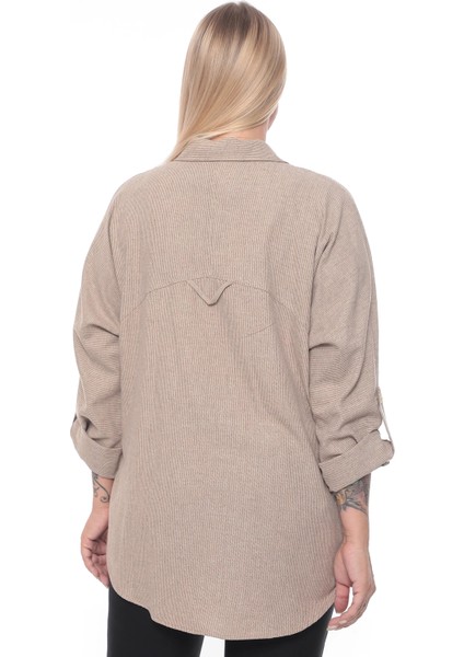 Cotton Büyük Beden Kadın Gömlek modelleri