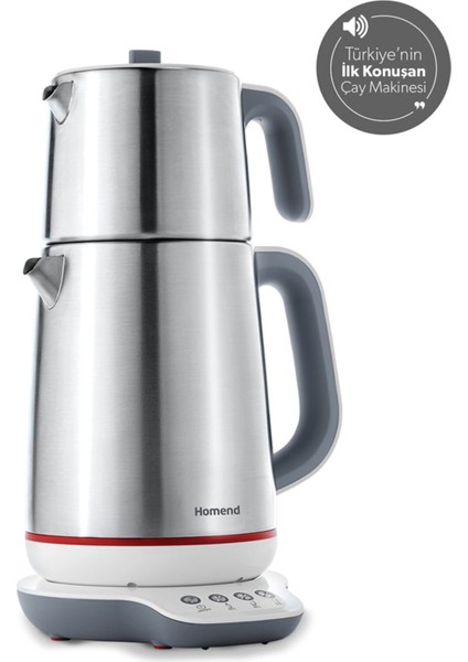 Dokunmatik Konuşan Çay ve Mama Makinesi, Metalik Tasarım, Pratik Kullanım