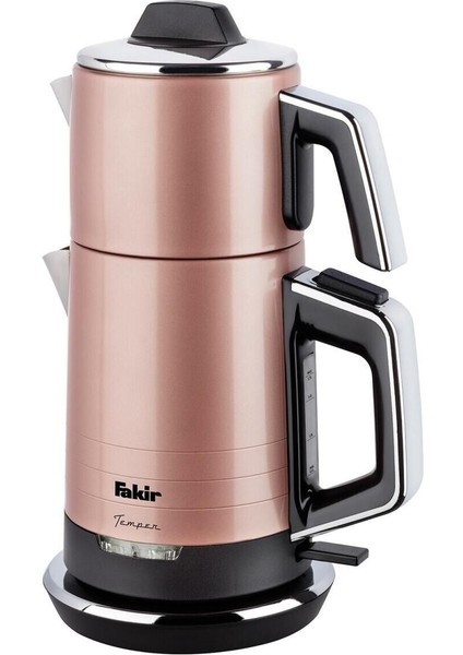 Pembe Temper Çay Makinesi, Zarif ve Şık Tasarım, Kolay Kullanım