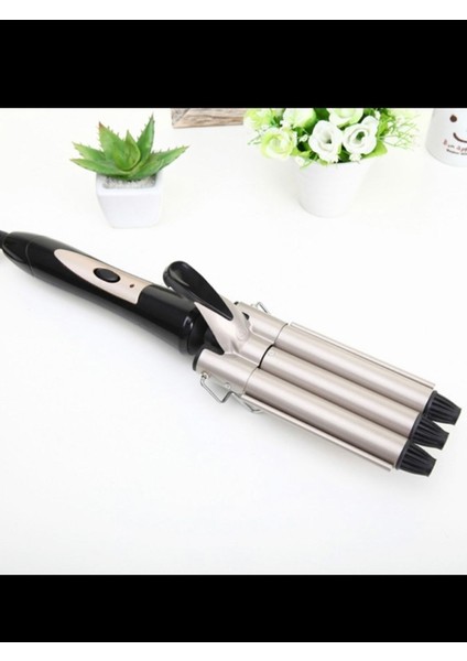 Siyah Seramik Saç Maşası, 25 Mm, 220°C, Profesyonel Kullanım