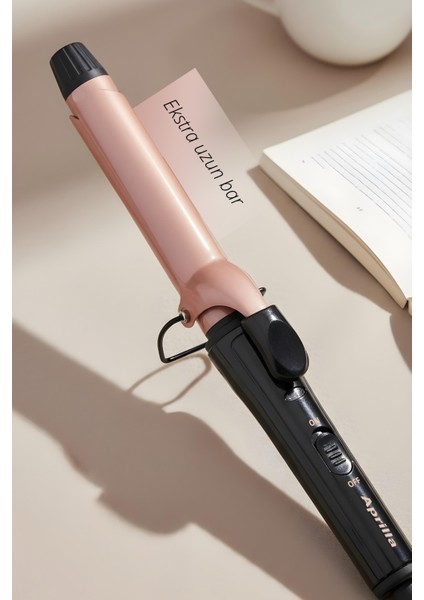 Profesyonel Seramik Saç Maşası 25MM, Siyah, Kaliteli ve Güçlü Bahar Mekanizması fiyatları