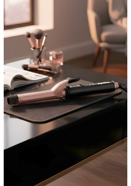 Profesyonel Seramik Saç Maşası 25MM, Siyah, Kaliteli ve Güçlü Bahar Mekanizması fırsatları