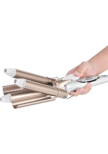 Seramik Su Dalgası Saç Maşası, 220°C, 25MM, Turmalin Teknolojisi indirimleri