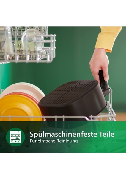 4,1 L Yağsız Sıcak Hava Fritözü, Dijital Ekran, 7 Program, Siyah modelleri