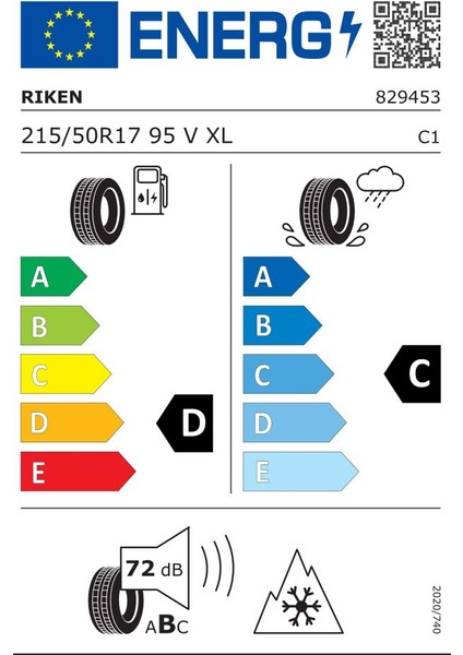 Rıken 215/50R17 95V Xl Snow 2024 Kış Lastiği fiyatları