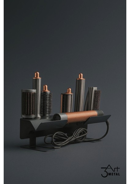 Multi-Styler Metal Saç Şekillendirme Standı, Siyah