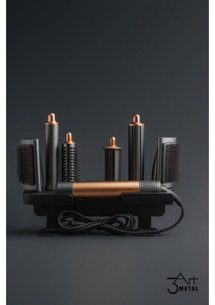 Multi-Styler Metal Saç Şekillendirme Standı, Siyah