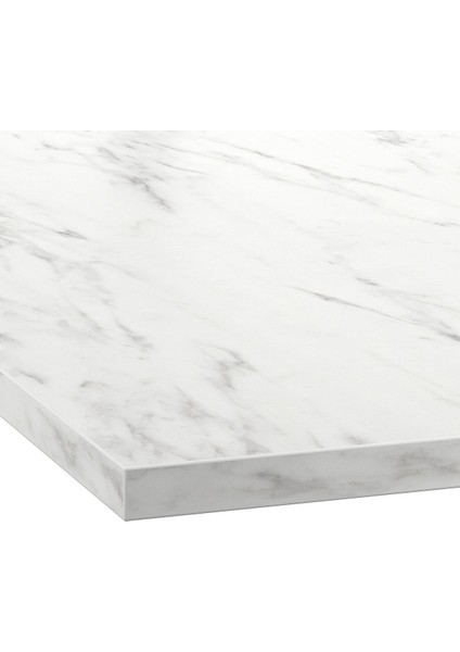 Tezgah, Beyaz Canlı Mermer Etkisi-Laminat, 186X2.8 cm fiyatları