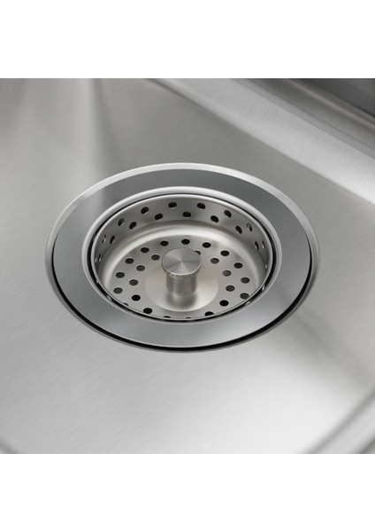 Tek Gözlü Damlalıklı Eviye, Paslanmaz Çelik, 69X47 cm modelleri