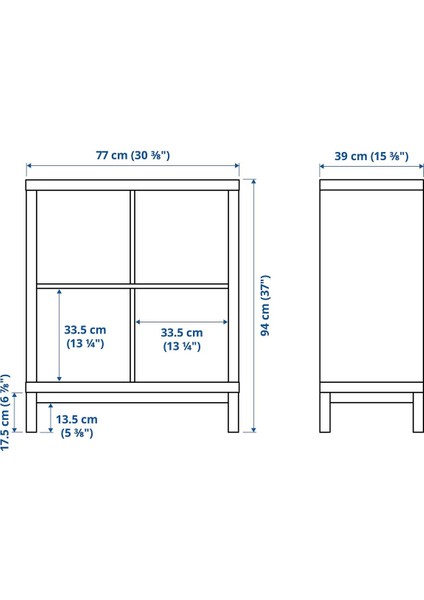Açık Raf Ünitesi, Ağartılmış Meşe Görünümlü-Siyah, 77X94 cm fırsatları