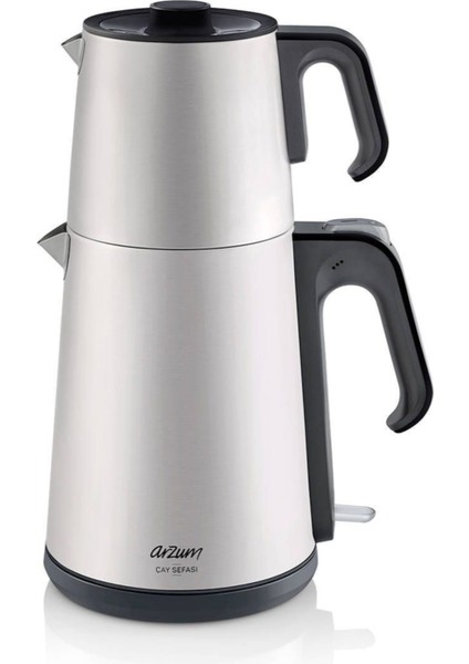 Paslanmaz Çelik Çay Makinesi, Sağlıklı ve Şık Tasarım, Hızlı Demleme, Kolay Kullanım