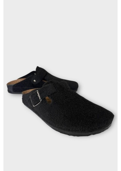 Mantar Taban Boston Birkens Model Günlük Sabo Unisex Ev Terliği Siyah - Bej fiyatları