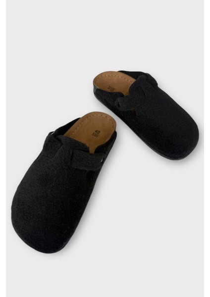 Mantar Taban Boston Birkens Model Günlük Sabo Unisex Ev Terliği Siyah - Bej fırsatları