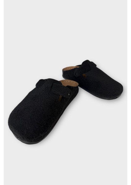 Mantar Taban Boston Birkens Model Günlük Sabo Unisex Ev Terliği Siyah - Bej indirimleri