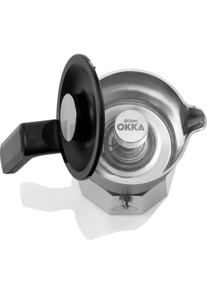Krom Moka Pot Kahve Makinesi, Karıştırıcı, Italyan ve Türk Kahvesi, Okka Rich OK0027 fırsatları