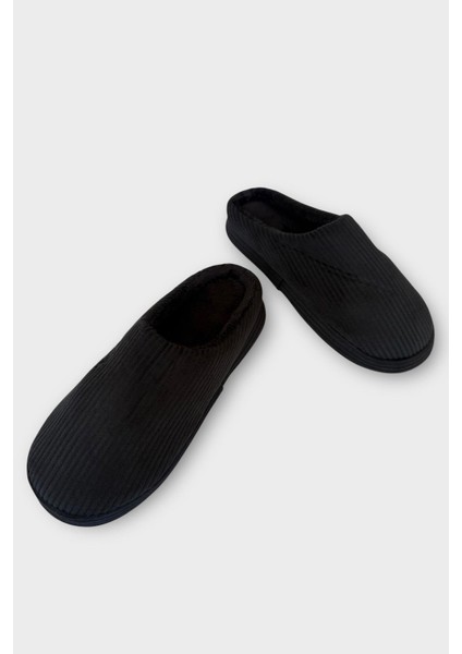 Erkek Hafif Kaydırmaz Taban Ev Terliği Siyah modelleri