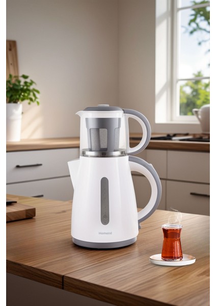 Beyaz Plastik Çay Makinesi 1755H, Hızlı ve Pratik Çay Demleme Aracı fiyatları
