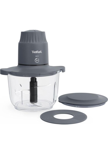 4 Bıçaklı 500W Cam Doğrayıcı Rondo 2l Gri Renkli Kolay Kullanım