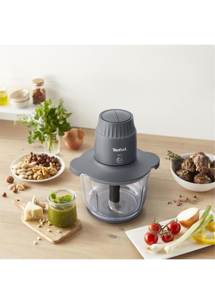 4 Bıçaklı 500W Cam Doğrayıcı Rondo 2l Gri Renkli Kolay Kullanım