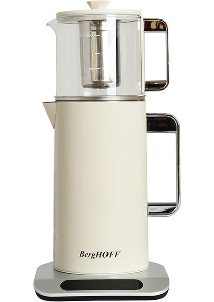 Renkli Retro Çay Makinesi 1,7 L Krem, Şık ve Kullanışlı Ev Ürünleri