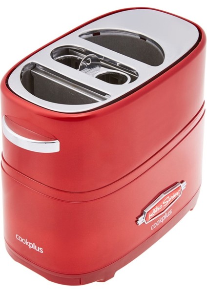 Kırmızı Renkli 2'li Sosisli Sandviç Yapma Makinesi modelleri
