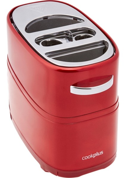 Kırmızı Renkli 2'li Sosisli Sandviç Yapma Makinesi fırsatları