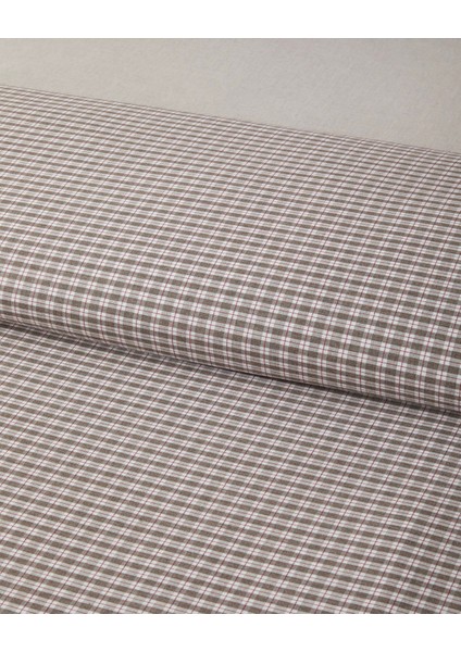 Tattersall Ipliği Boyalı Tek Kişilik Nevresim Takımı 160X220 cm Kahverengi fırsatları