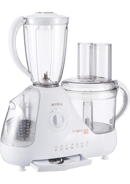 Pratik ve Güçlü Çok Fonksiyonlu Mutfak Robotu, Beyaz Renk, Kullanım Kolaylığı Sağlar