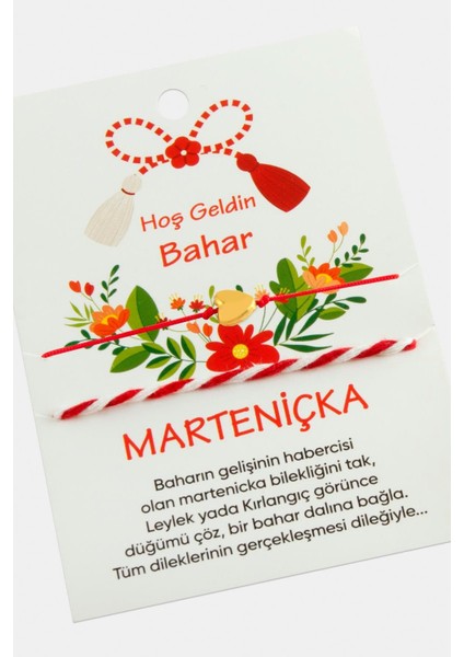 Wizard 2 Adet Kalpli Marteniçka Bileklik-Kırmızı