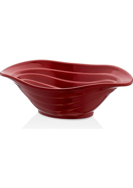 18023.R - Duet 3'lü Kırmızı Kase Seti 23X16 Cm, Thermoset Melamin