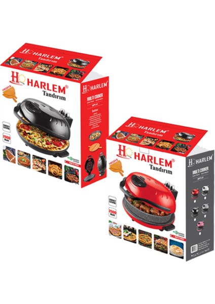Kırmızı Renkli Çok Amaçlı Fırın ve Ekmek Yapma Makinesi 2000W