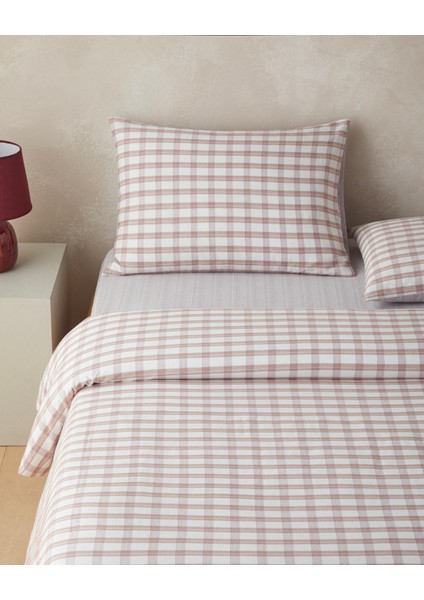 Crispcheck Ipliği Boyalı Çift Kişilik Nevresim Takımı 200X220 cm Turuncu fiyatları
