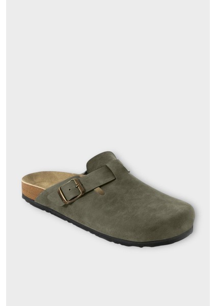 Mantar Taban Boston Birkens Model Günlük Sabo Unisex Ev Terliği Haki fiyatları