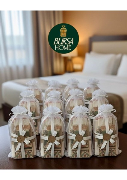 Gelin Hamamı Set Peştemal,yüz Kese,ipek Kese,sabun,tül–10’lu Kişiselleştirilebilir Özel Paket
