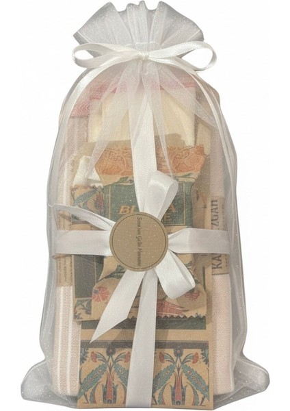 Gelin Hamamı Set Peştemal,yüz Kese,ipek Kese,sabun,tül–10’lu Kişiselleştirilebilir Özel Paket fiyatları