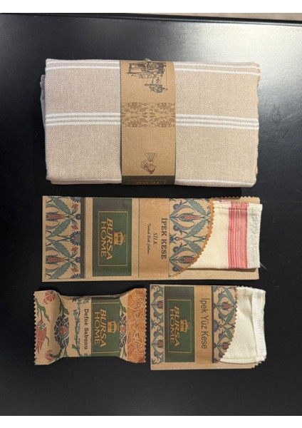 Gelin Hamamı Set Peştemal,yüz Kese,ipek Kese,sabun,tül–10’lu Kişiselleştirilebilir Özel Paket fırsatları