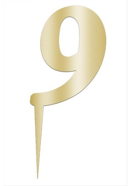 Wizard Sarı Renkli Rakam Pasta ve Kek Pleksi-Model-9 fiyatları